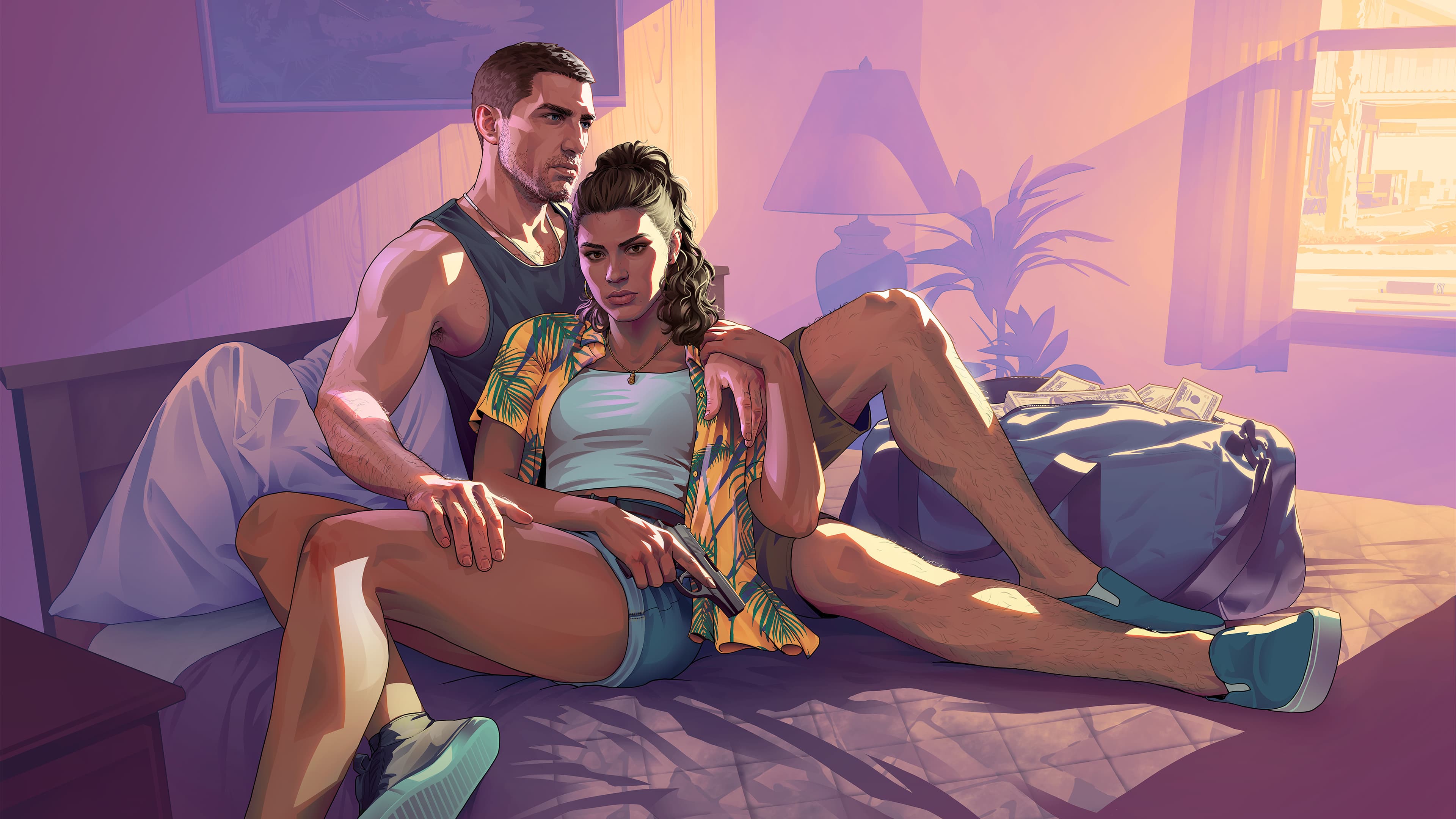 Jason and Lucia at the motel