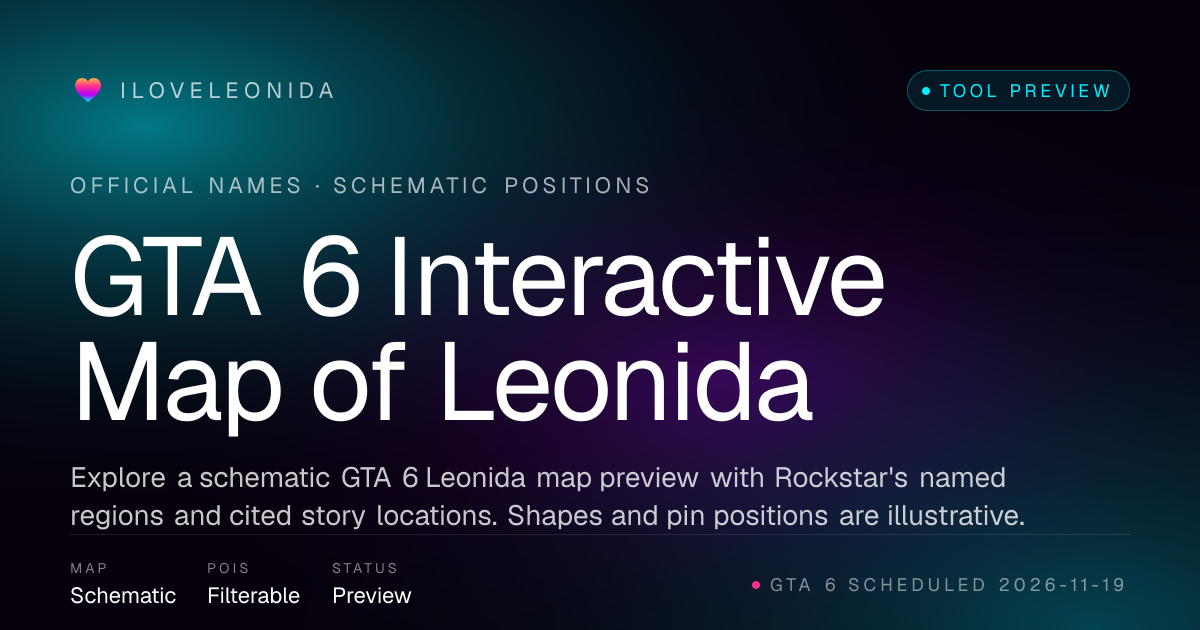 GTA 6 Interactive Map of Leonida